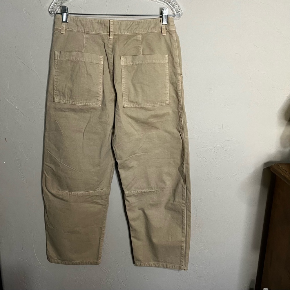 NWT Velvet By Graham & Spencer‎ Alexis Barrel Khaki Twill Pants - Picture 11 of 13
